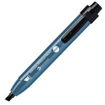 Detectable Retractable Whiteboard Markers (Pack of 10) - Blue Ink, Bullet Tip