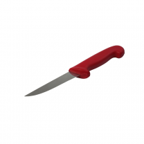 Detectable Boning Knives (pack of 10) - Curved Blade - 6" (152mm) - Red Handle