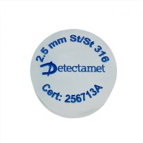 Metaaldetector testpuck - mat acryl 35 mm (1,37") diameter